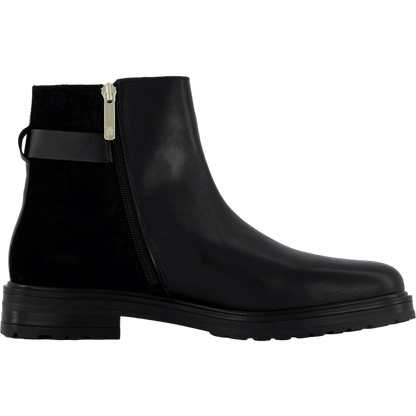 Th Logo Leather Mix Chelsea Black