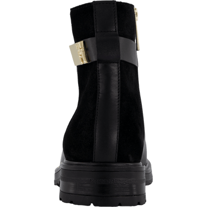 Th Logo Leather Mix Chelsea Black