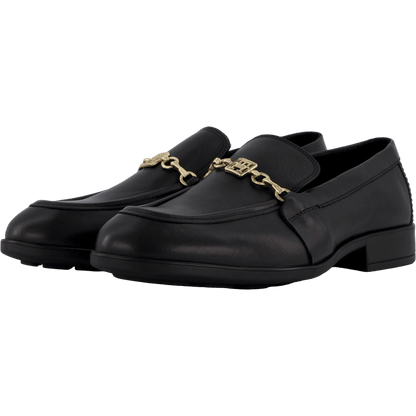 Th Chain Leather Loafer Black