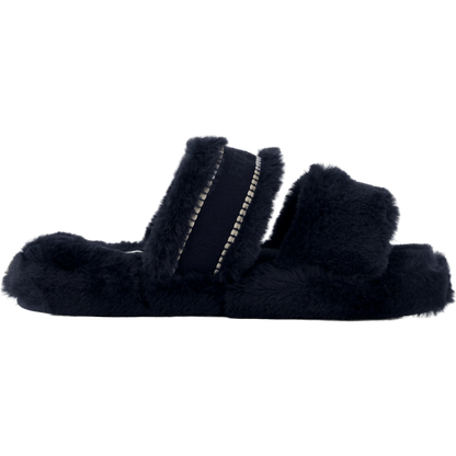 Hilfiger Fur Basics Slipper Space Blue