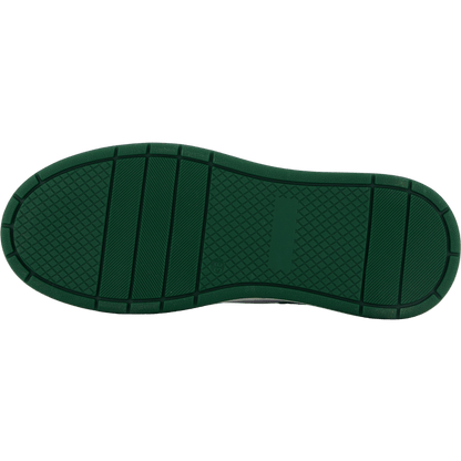 The Ella White Leather/green