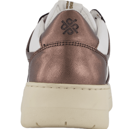 The Ella 2.0 White Leather/bronze