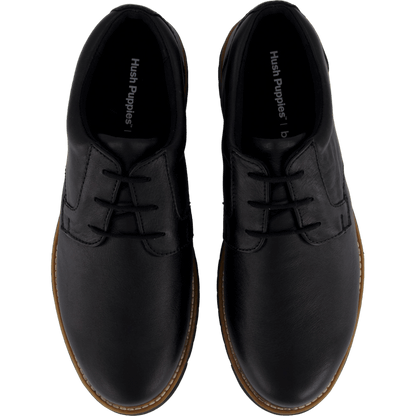 Jenson Oxford Bold Black Leather