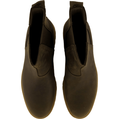 Mid Chelsea Boot Olv Full Grain