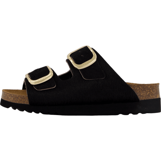 Ilary 2 Straps Fur Ad Black