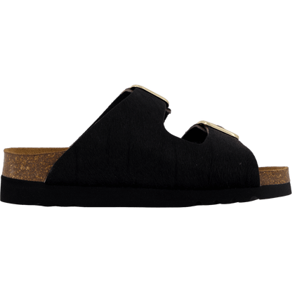 Ilary 2 Straps Fur Ad Black