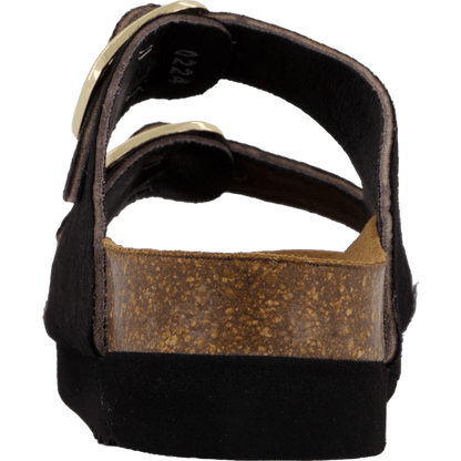 Ilary 2 Straps Fur Ad Black