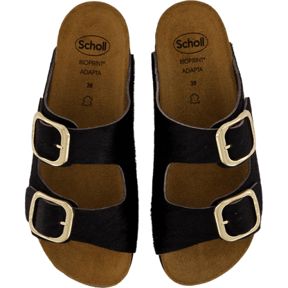 Ilary 2 Straps Fur Ad Black