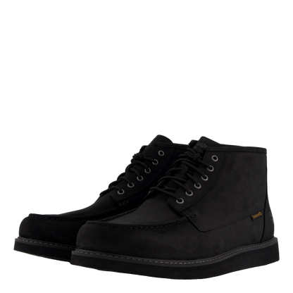 Mid Lace Up Chukka Boot Black Nubuck