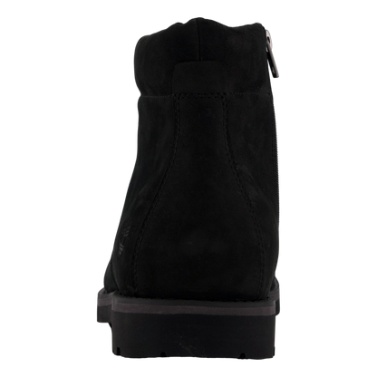 Mid Zip Up Waterproof Boot Jet Black