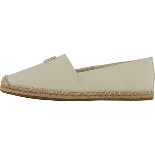 Th Logo Leather Espadrille Beige