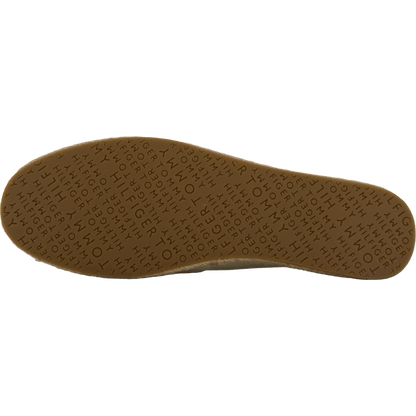Th Logo Leather Espadrille Beige