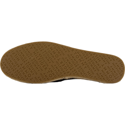 Th Logo Leather Espadrille Black