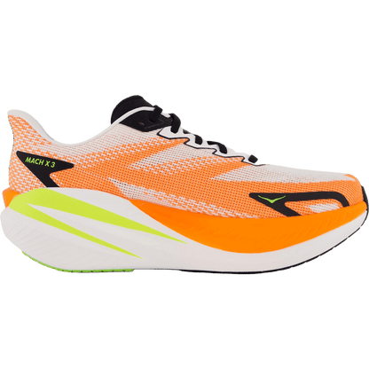 M Mach X 3 White / Neon Tangerine