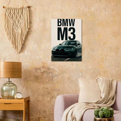BMW M3 Performance Poster - Exklusiv Bilkonsttryck i premiumkvalitet