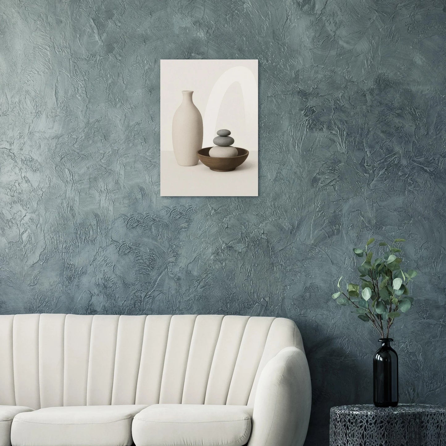 Zen Balance & Serenity Poster - Minimalist Nordic Decor in Calming Neutral Tones