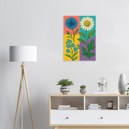 Frukter Botanisk Konsttryck - Livfulla Blomster på Halvblankt Premiumpapper i Flera Storlekar
