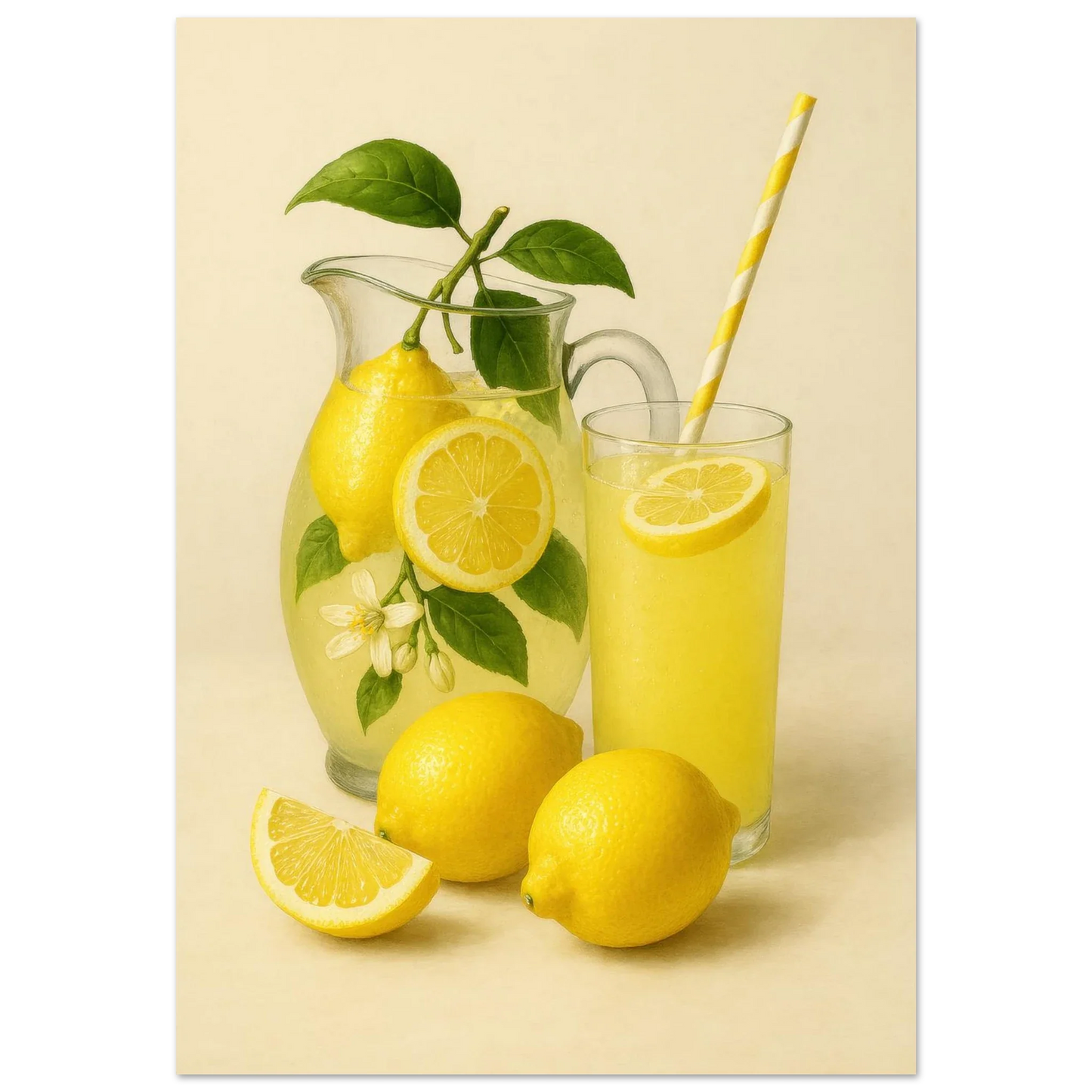 Fresh Lemon & Lemonade Poster - Choose Your Perfect Size