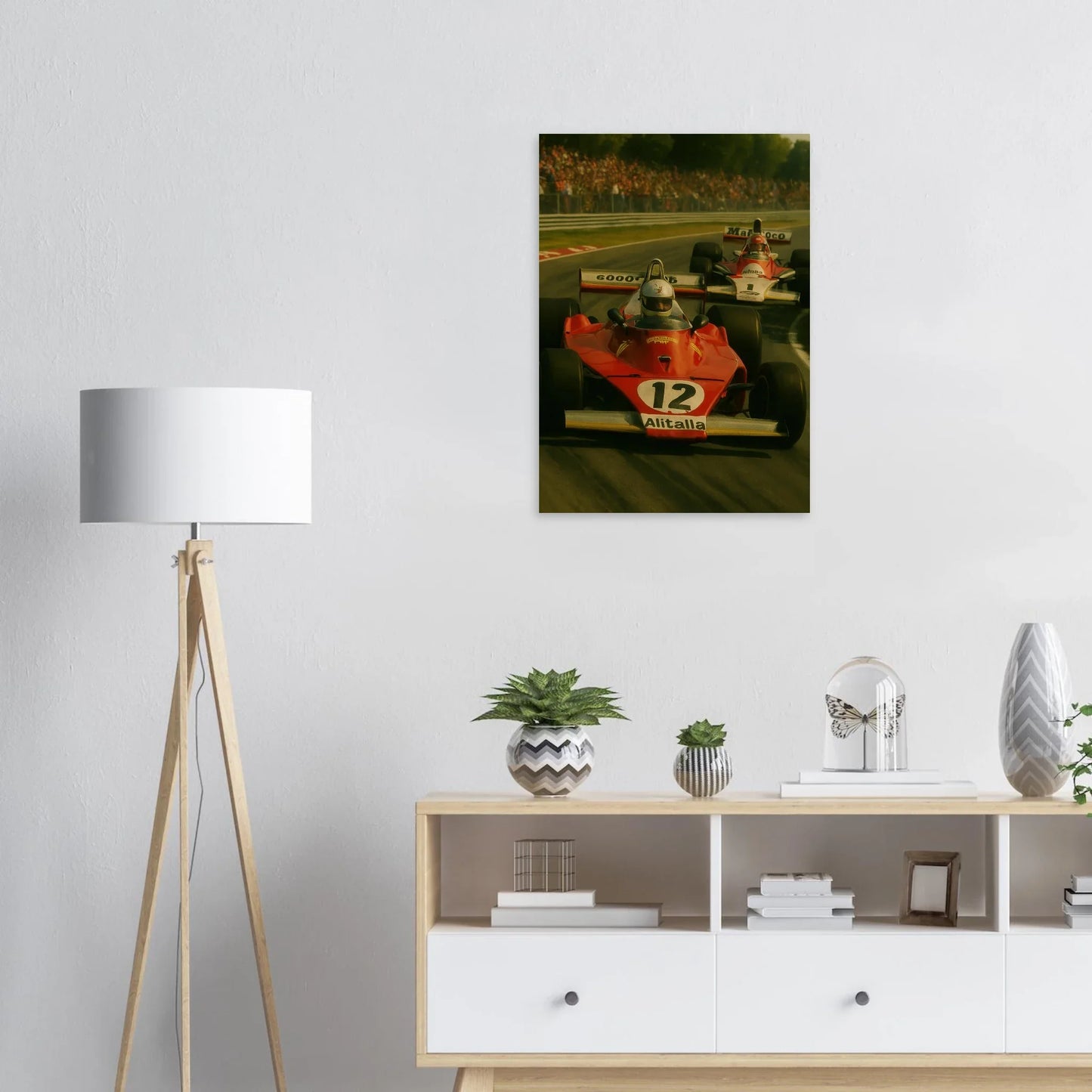 Bilar: Classic Racing Excitement Poster – Vintage Formula 1 Art Print
