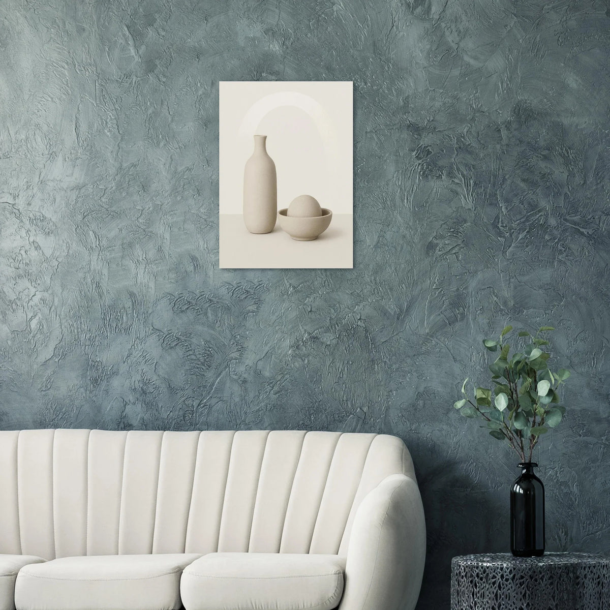 Minimalist Ceramic Forms Poster - Subtle Earth Tones | Modern Aesthetic Wall Art in 29 Sizes