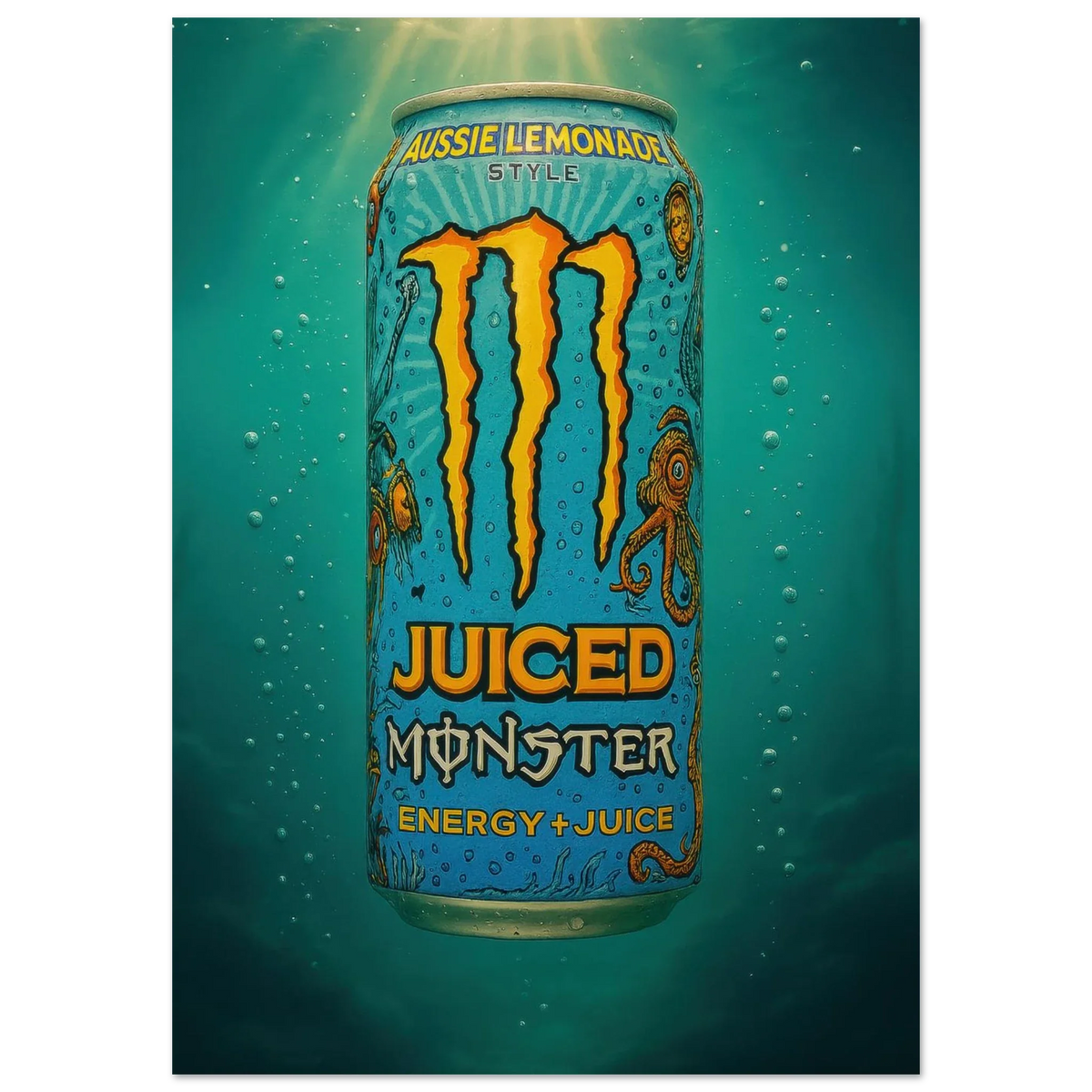 Monster AUSSIE LEMONADE Poster - Choose Your Perfect Size