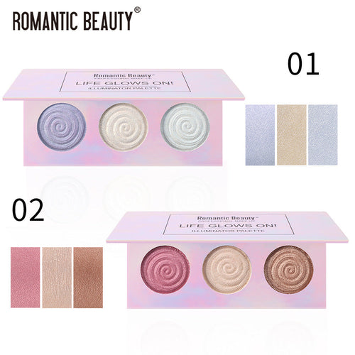 Romantic Beauty Tri-Color Highlighter