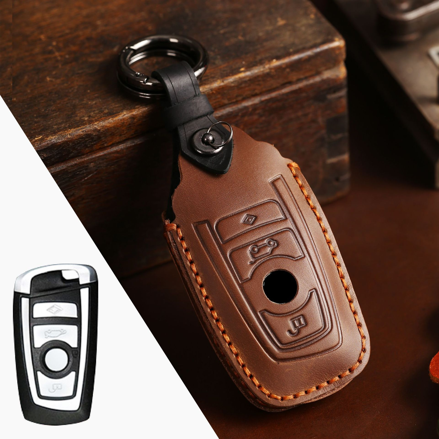 Leather Car Key Cover