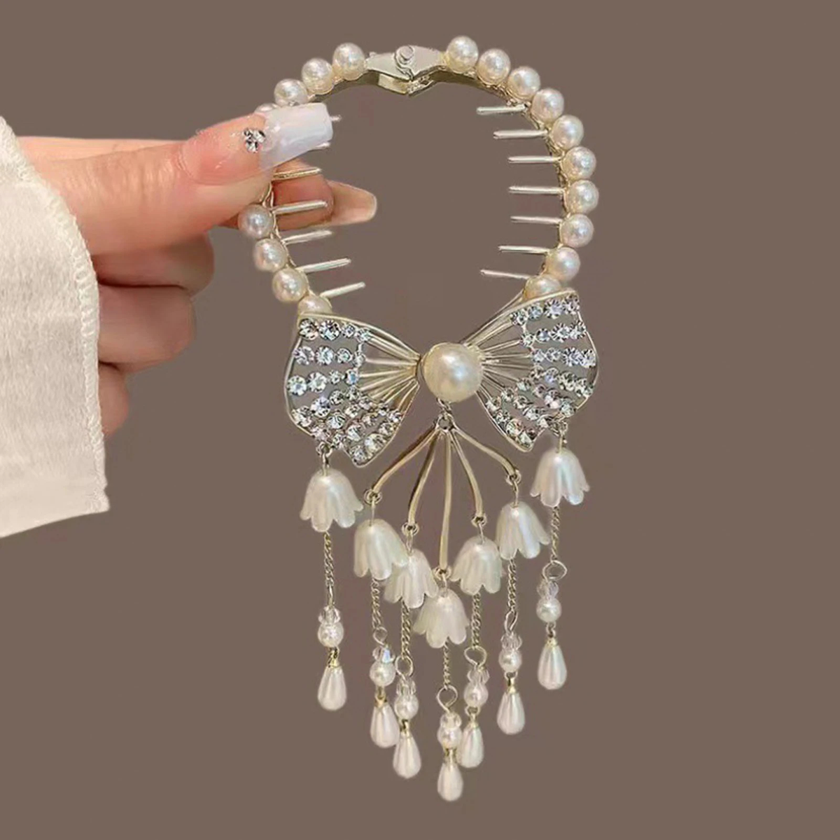 Decorative Hinged Ponytail Hair Clips