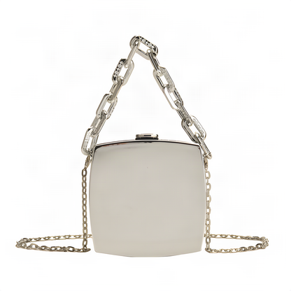 Mirrored Chain Box Bag