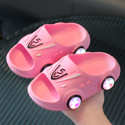 Light-Up Car Slippers for Kids