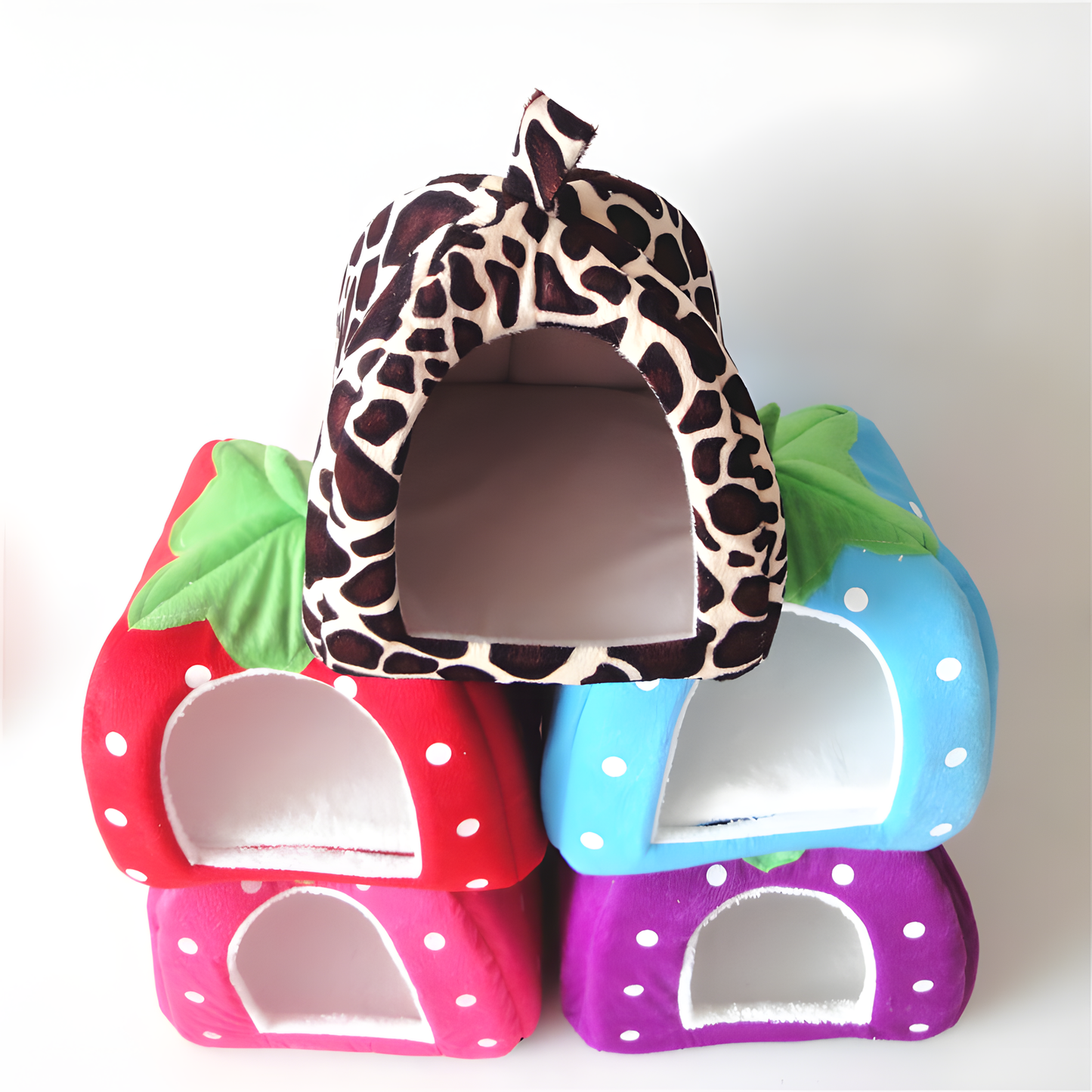 Strawberry Pet Cave Bed
