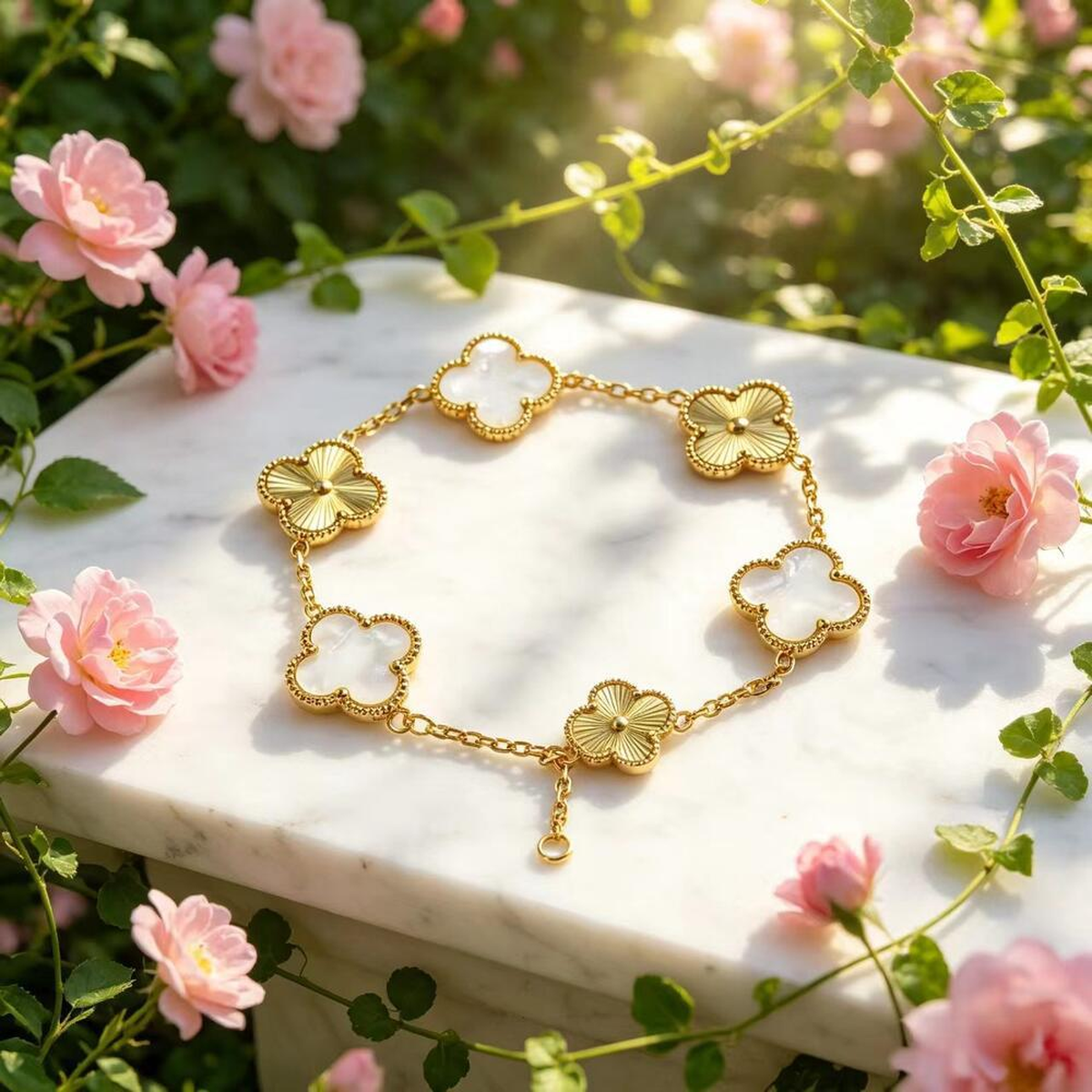 Four-Leaf Clover Bracelet