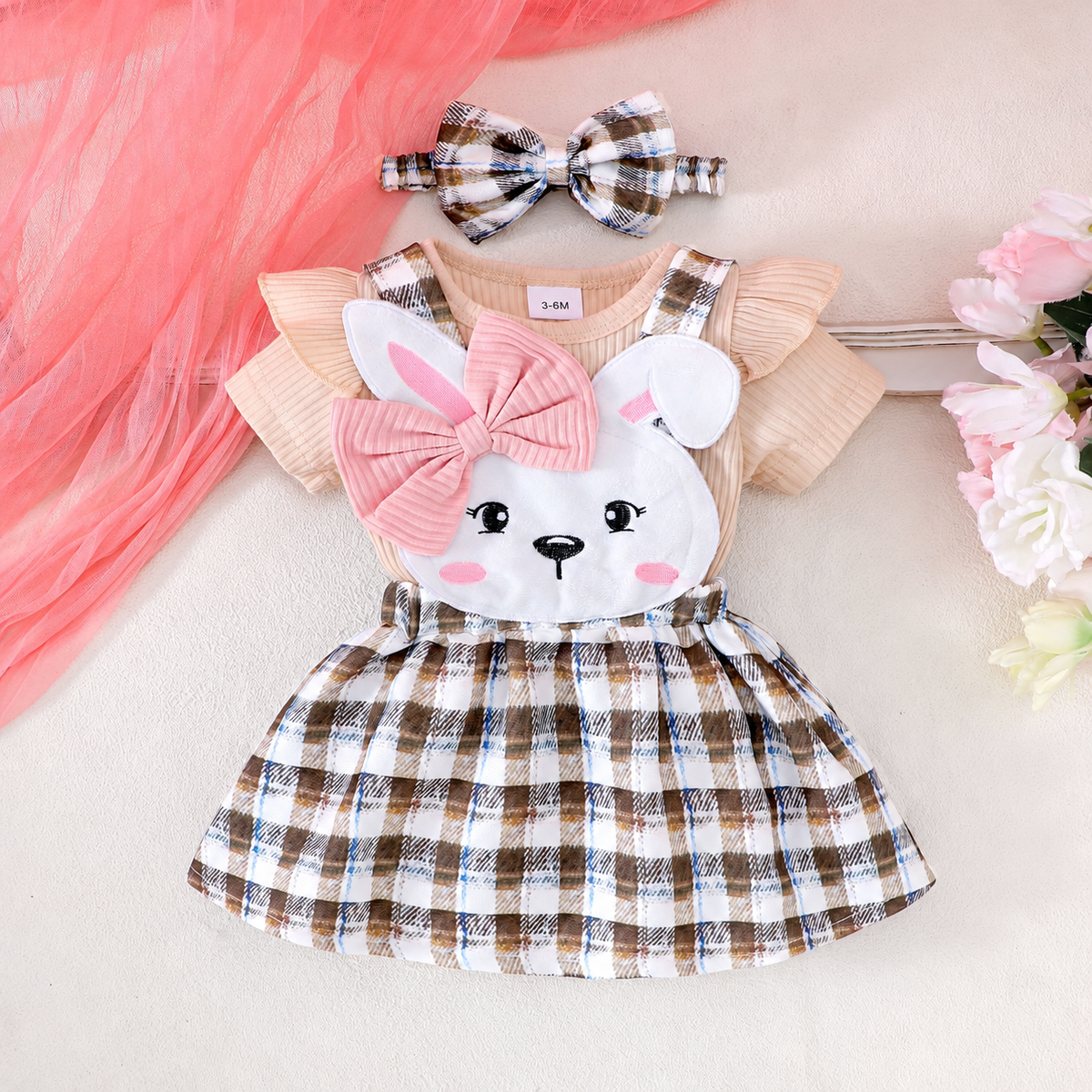 Baby Rabbit Pinafore Outfit