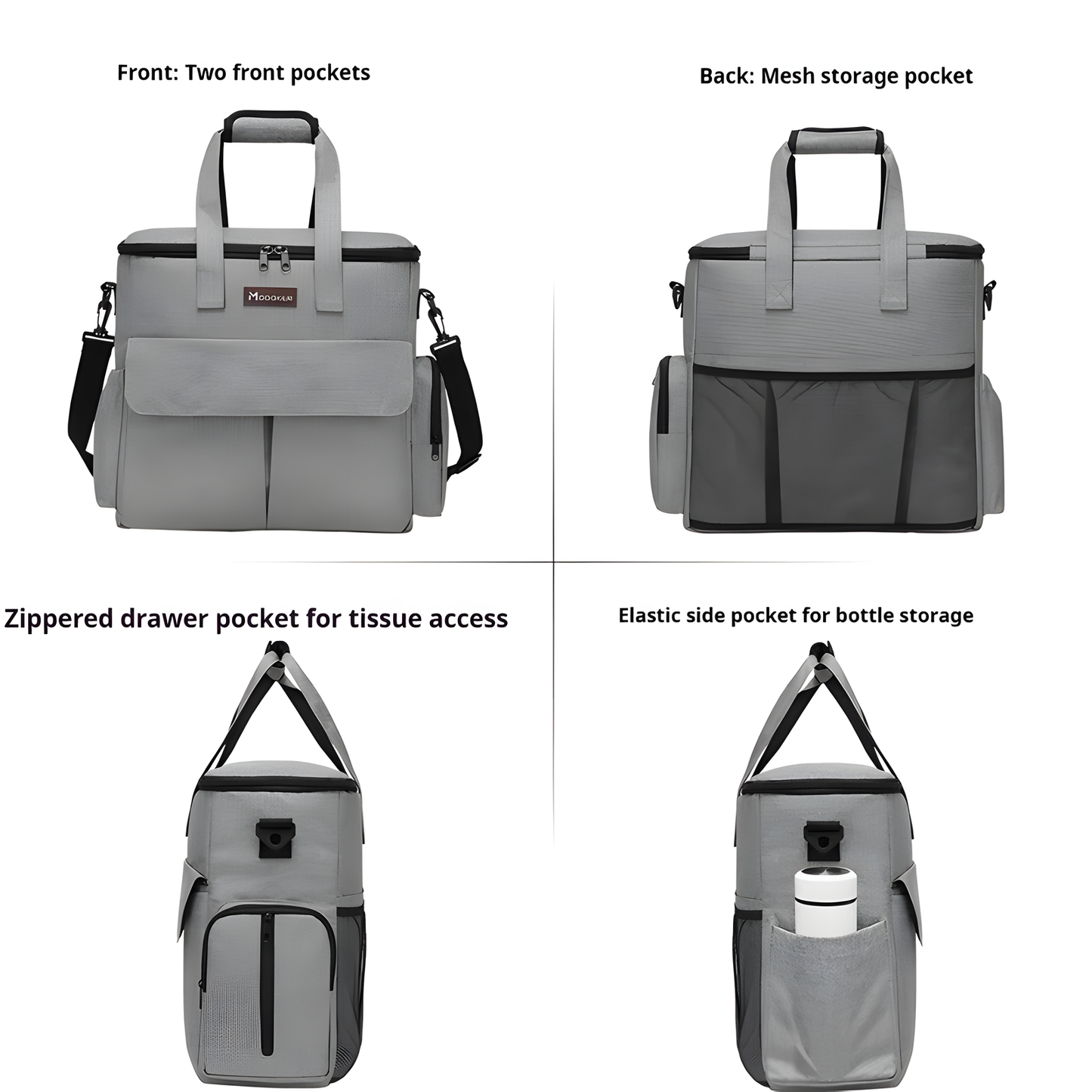 Pet Travel Bag with Bowls