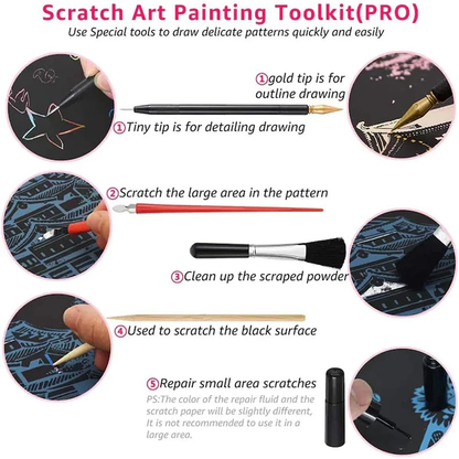 City Scratch Art Kit