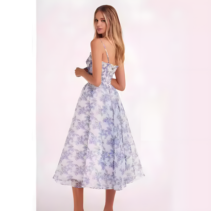 Off-Shoulder Chiffon Evening Dress