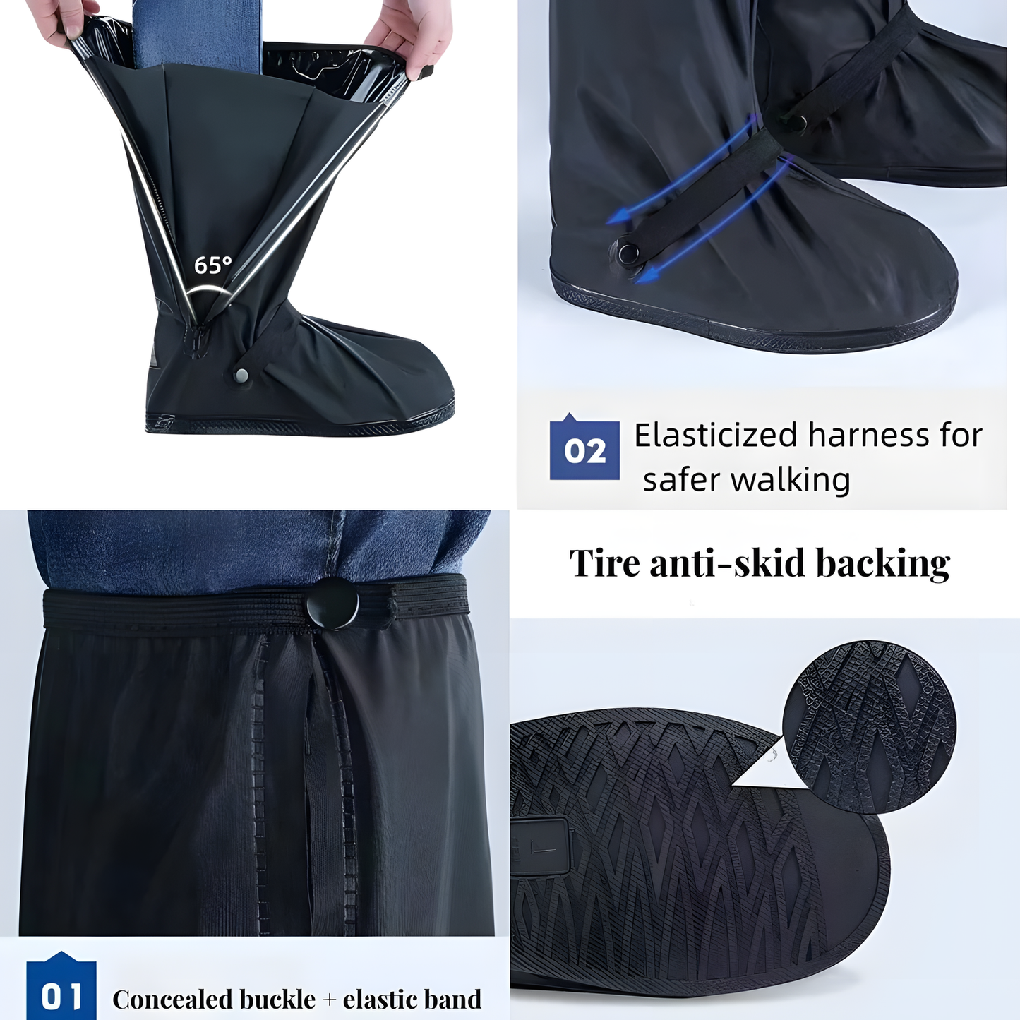 High-Tube Waterproof Shoe Covers