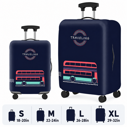 Printed Stretch Suitcase Cover