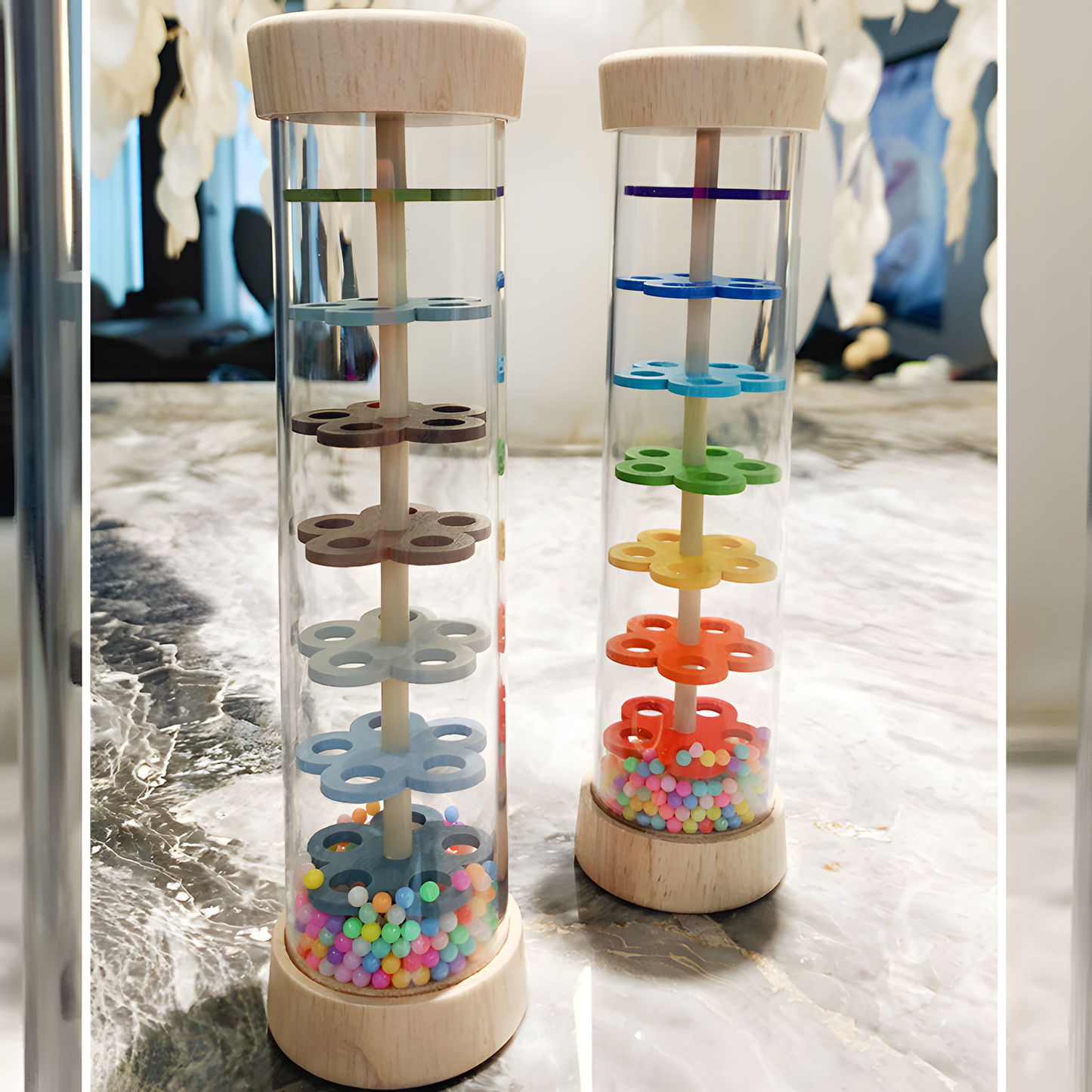 Wooden Rain Sound Tube