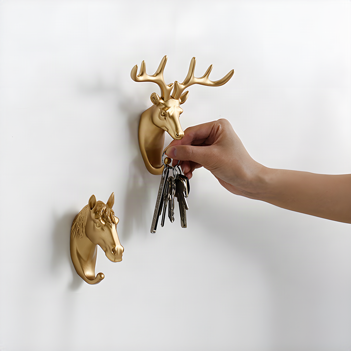 Gold Animal Wall Hooks
