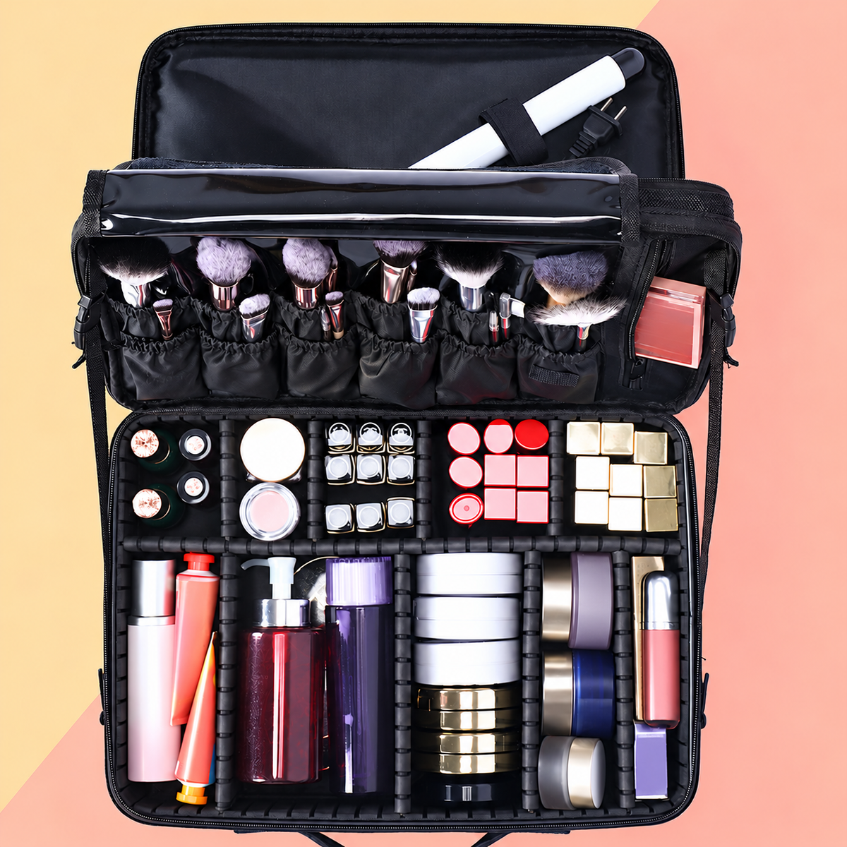 Divided Makeup Travel Case