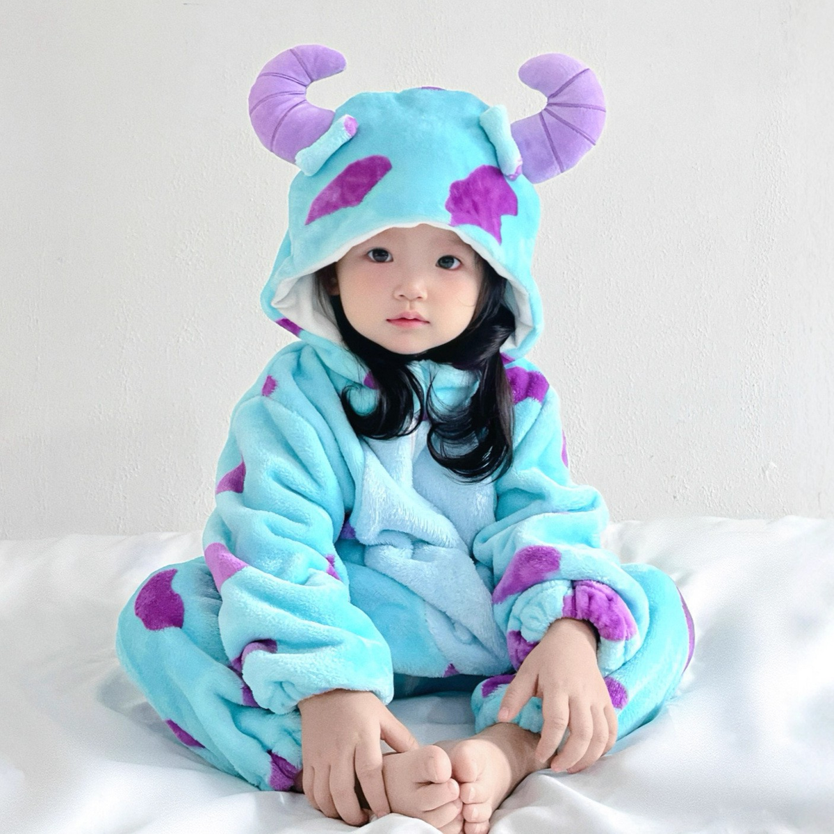 Fleece Animal Hooded Baby Romper