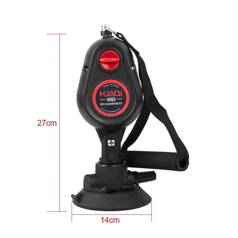 Fitness Resistance Drag Down Rope Trainer med sugkraft