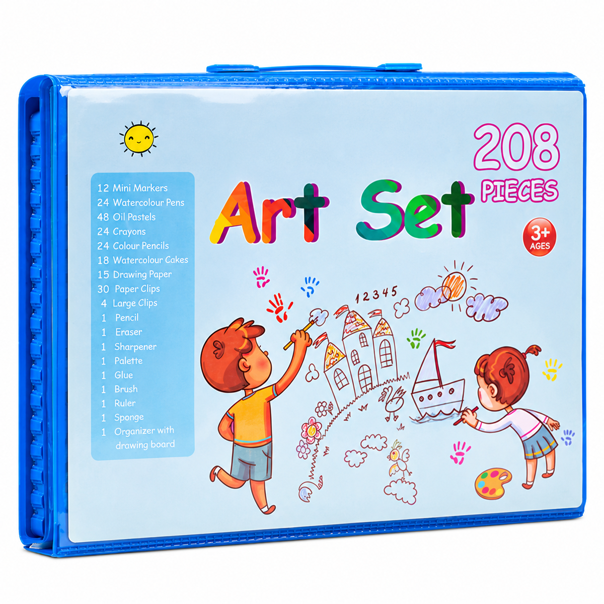 208-Piece Art Supply Case
