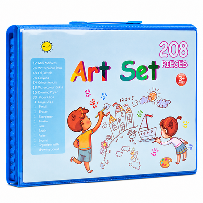 208-Piece Art Supply Case