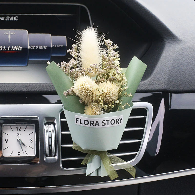 Torkade blommor bukett för bilventilation