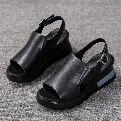 Women's Buckle Platform Sandals