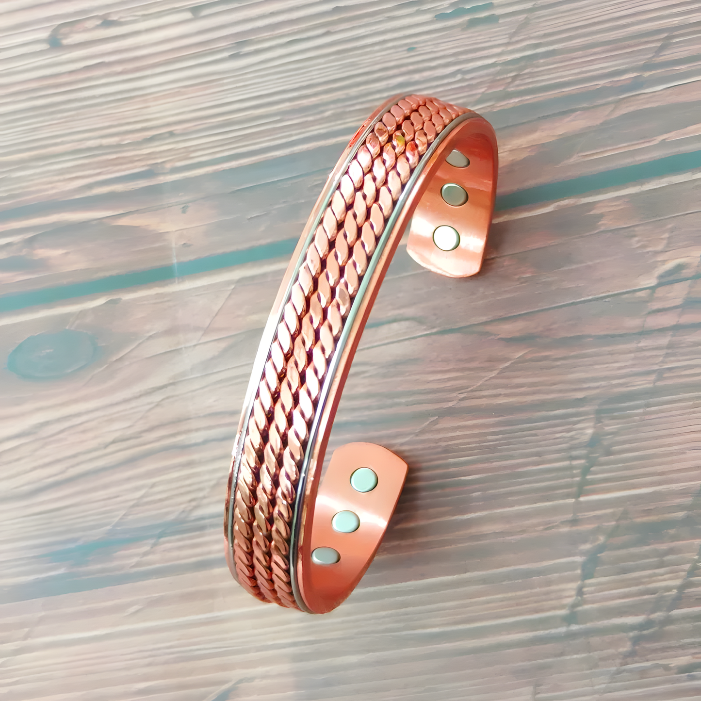 Copper Ring and Bracelet Set
