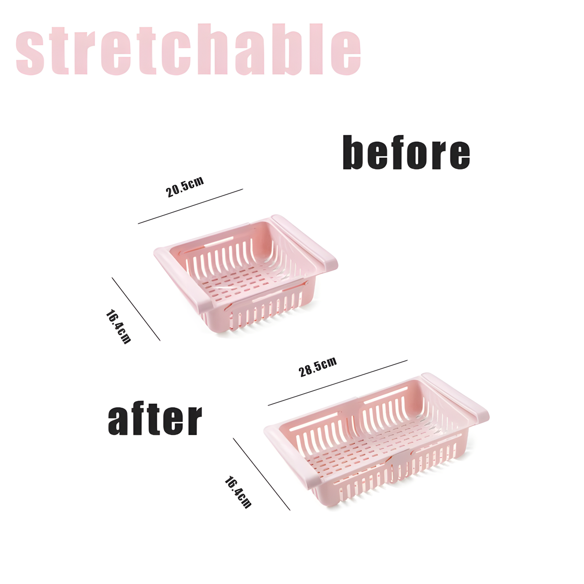 Expandable Hanging Fridge Drawer