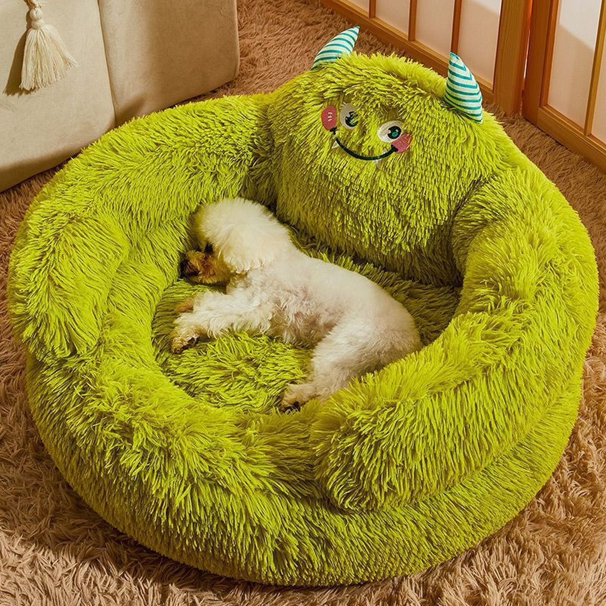 Round Plush Pet Bed